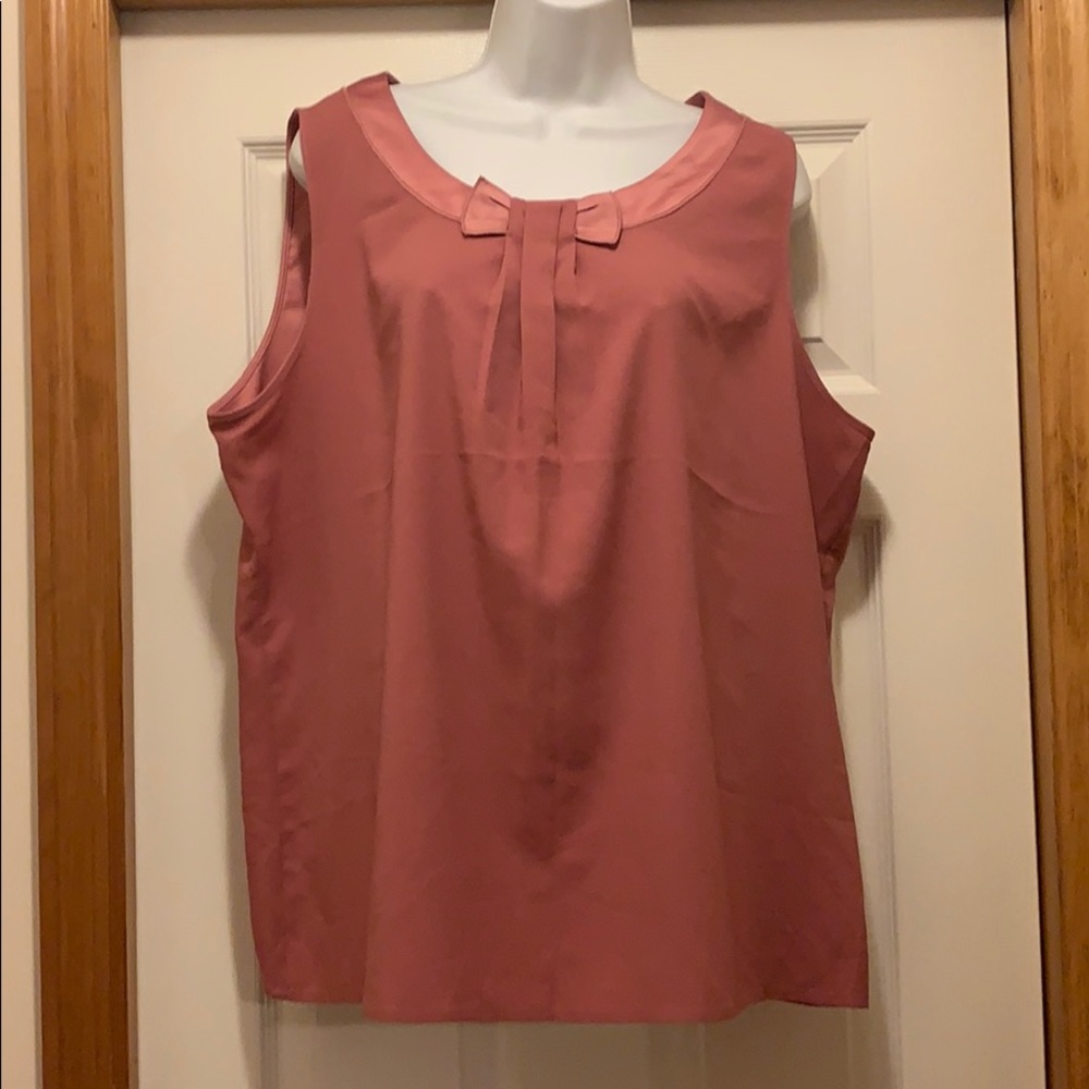 ANN TAYLOR XL mauve blouse